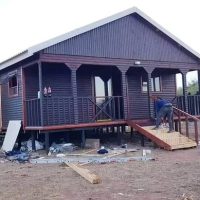 Bathroom interior with shower, basin and toilet